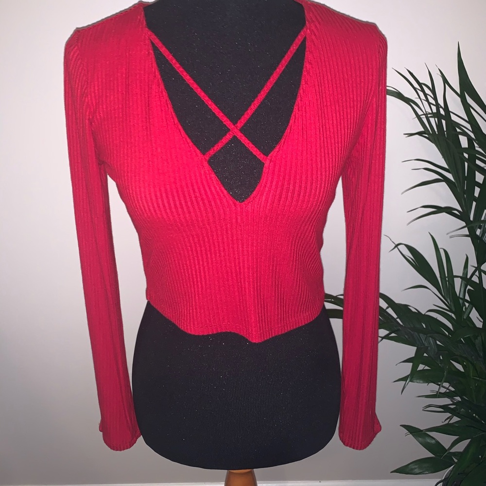 ❤️Forever 21 Long Sleeve Crop Top❤️